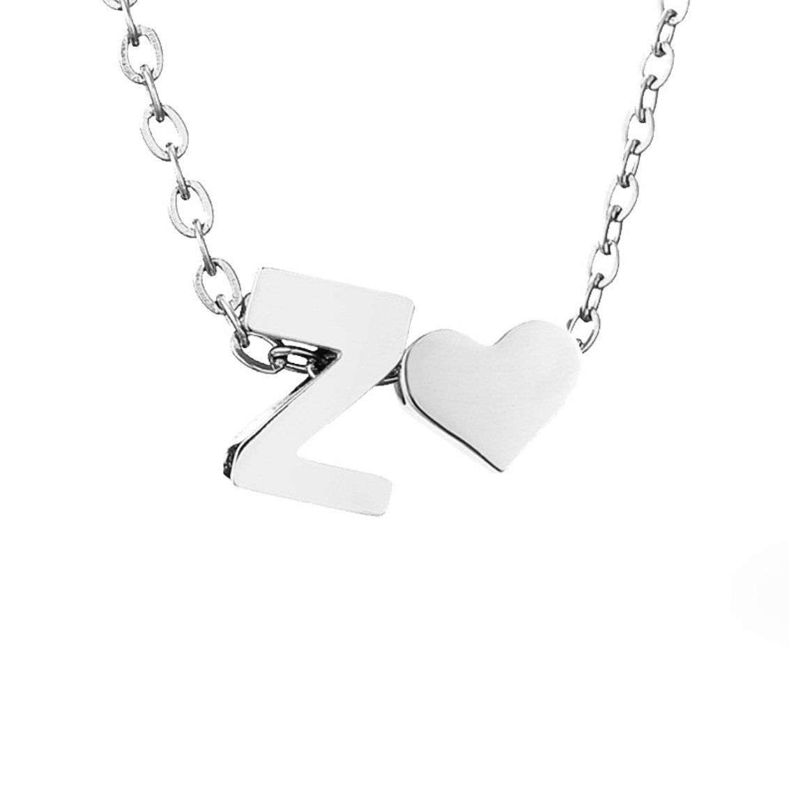 Forever Love & Letter Zilveren Ketting