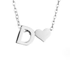 Forever Love & Letter Zilveren Ketting