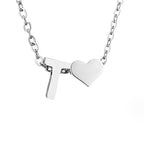 Forever Love & Letter Zilveren Ketting