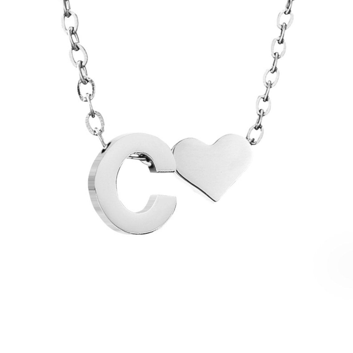 Forever Love & Letter Zilveren Ketting
