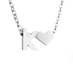 Forever Love & Letter Zilveren Ketting