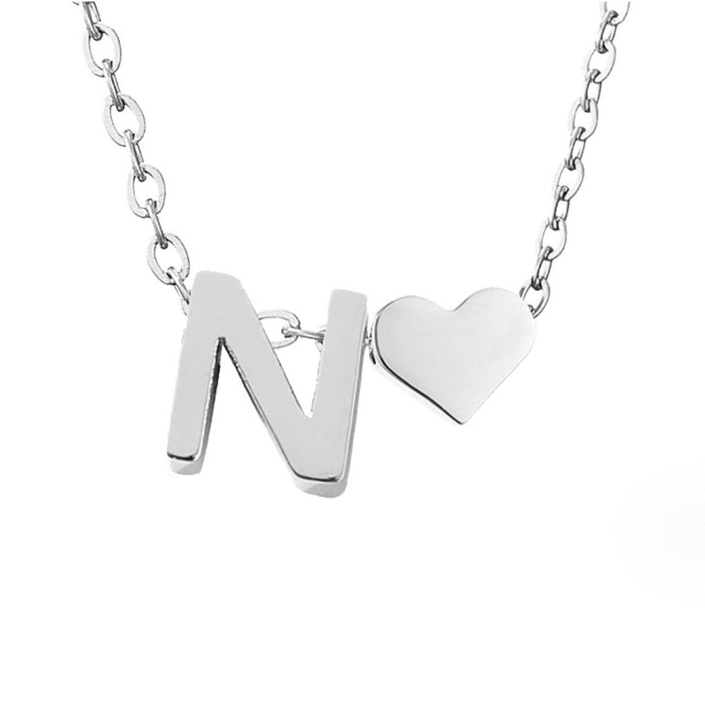Forever Love & Letter Zilveren Ketting