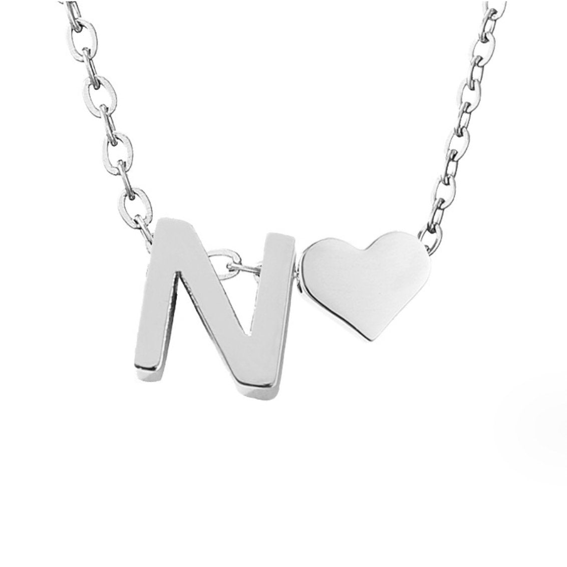 Forever Love & Letter Zilveren Ketting