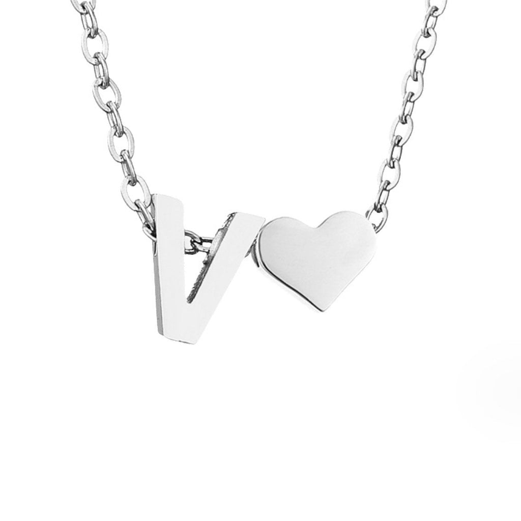 Forever Love & Letter Zilveren Ketting