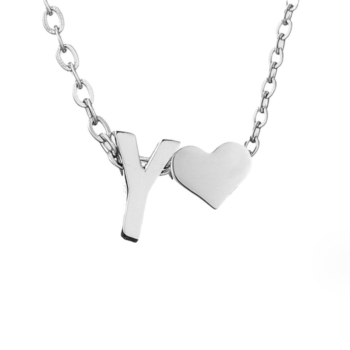 Forever Love & Letter Zilveren Ketting