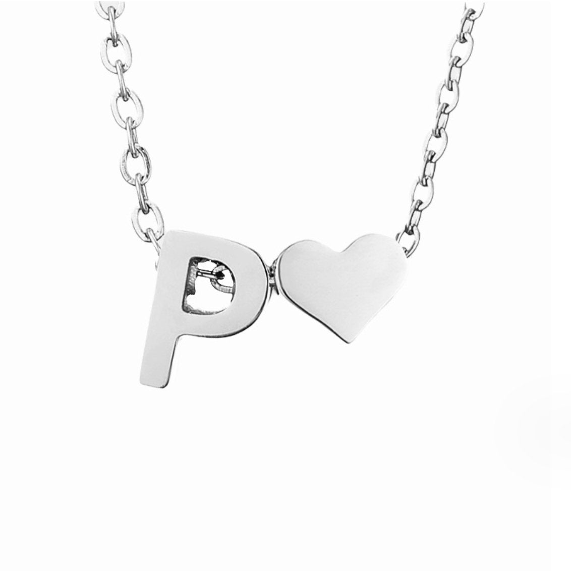 Forever Love & Letter Zilveren Ketting