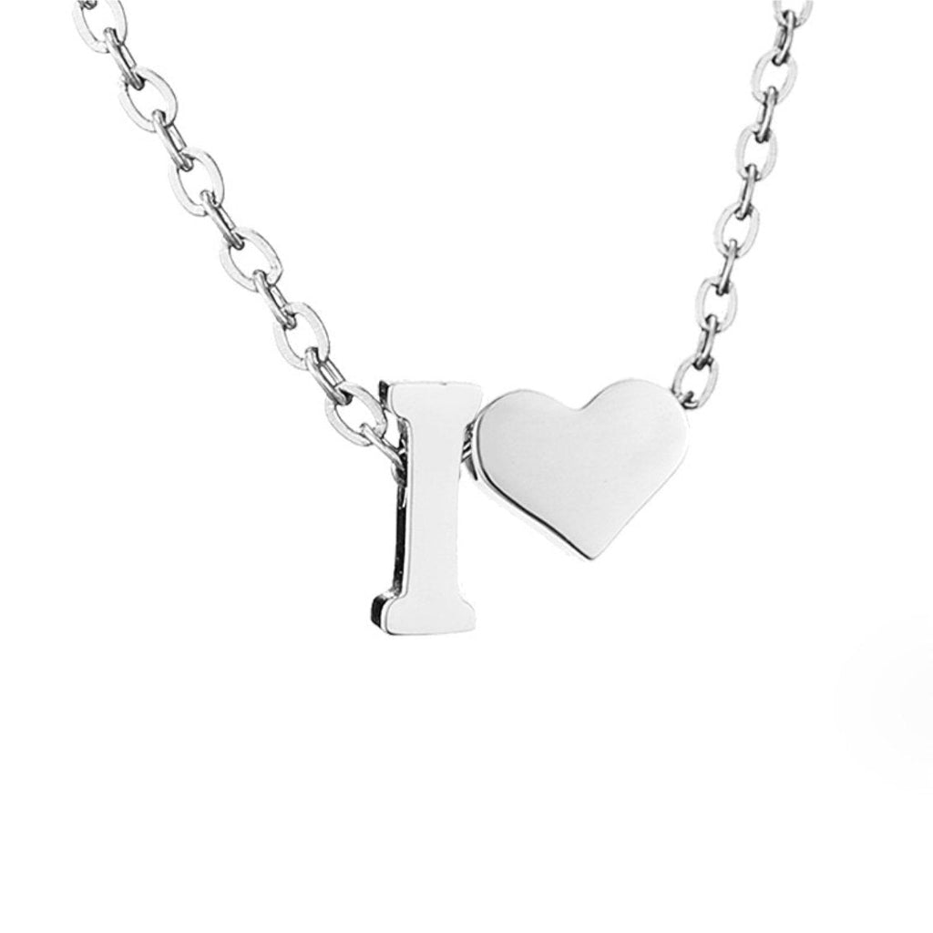 Forever Love & Letter Zilveren Ketting