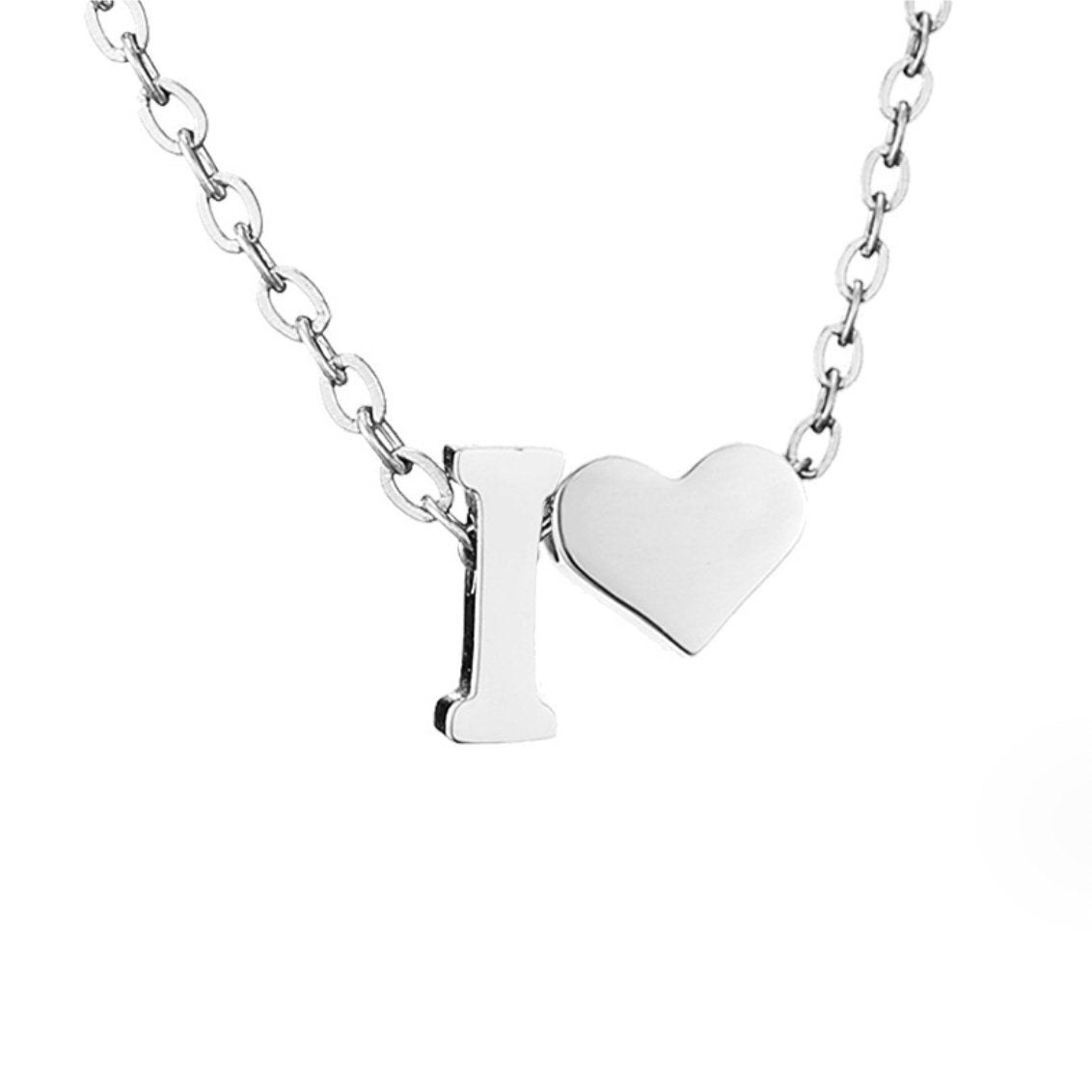 Forever Love & Letter Zilveren Ketting