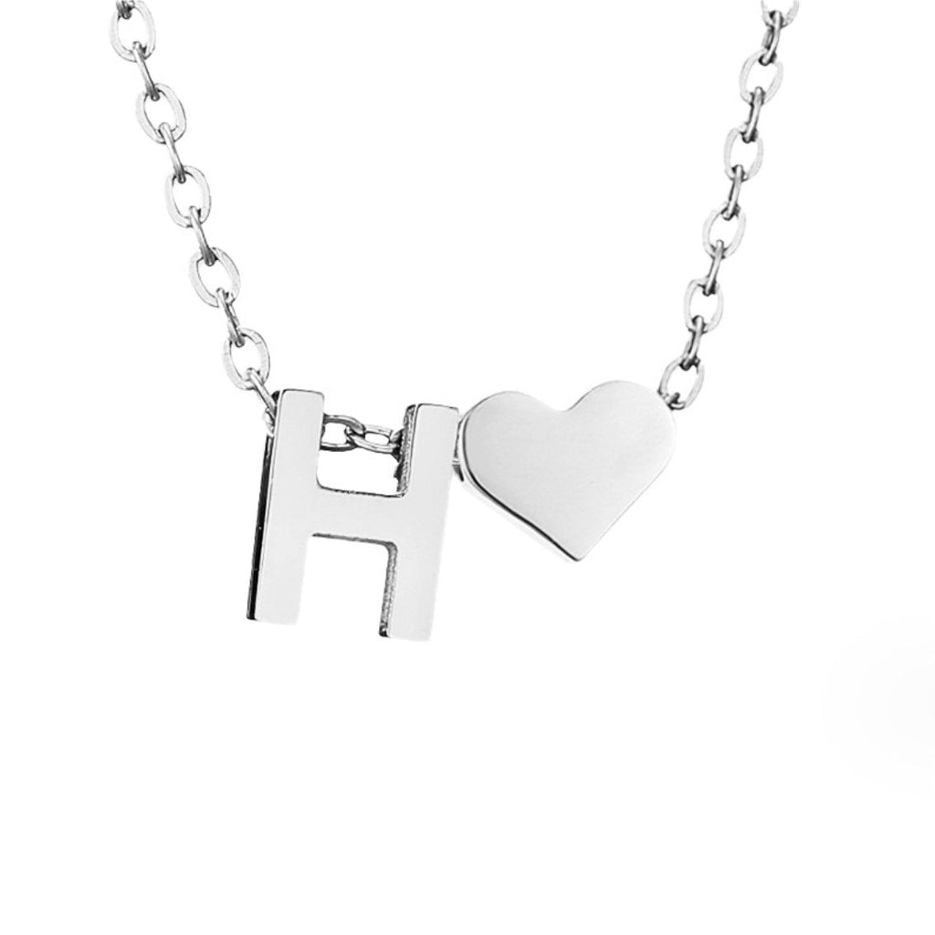 Forever Love & Letter Zilveren Ketting