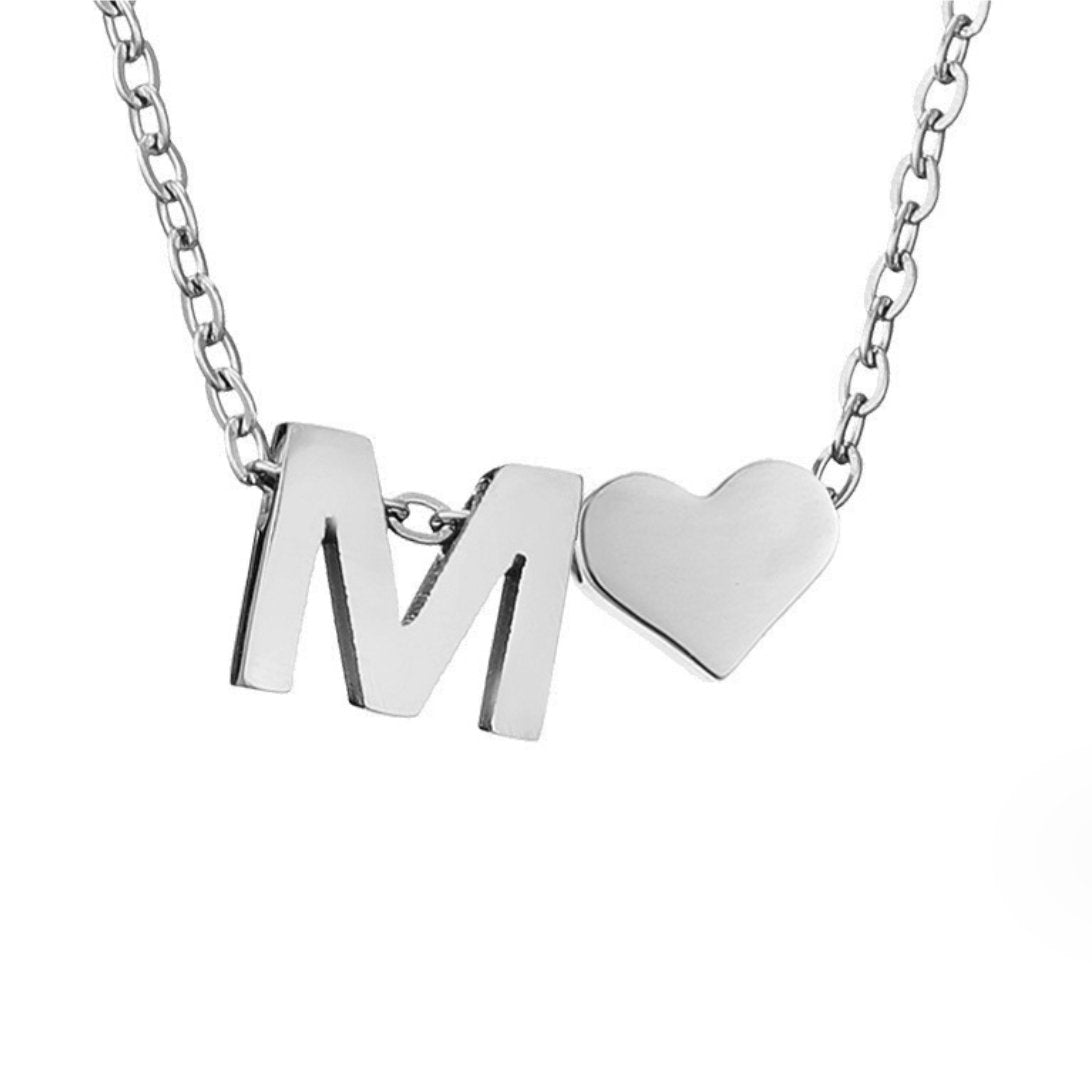 Forever Love & Letter Zilveren Ketting