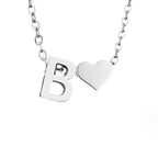 Forever Love & Letter Zilveren Ketting