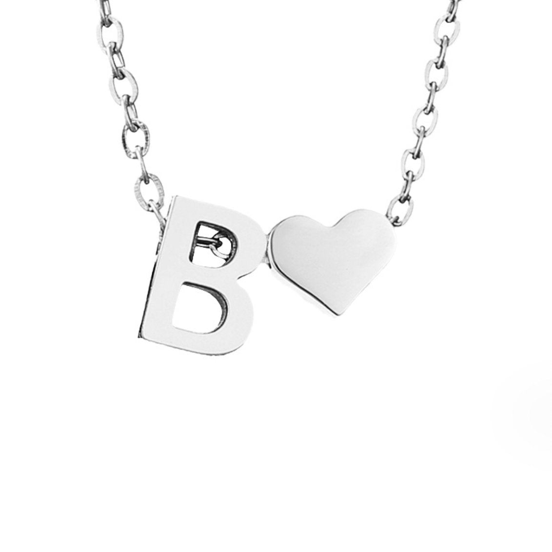 Forever Love & Letter Zilveren Ketting