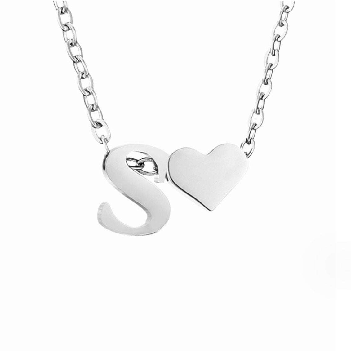 Forever Love & Letter Zilveren Ketting