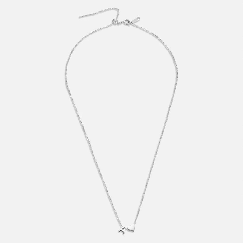 Forever Love & Letter Zilveren Ketting
