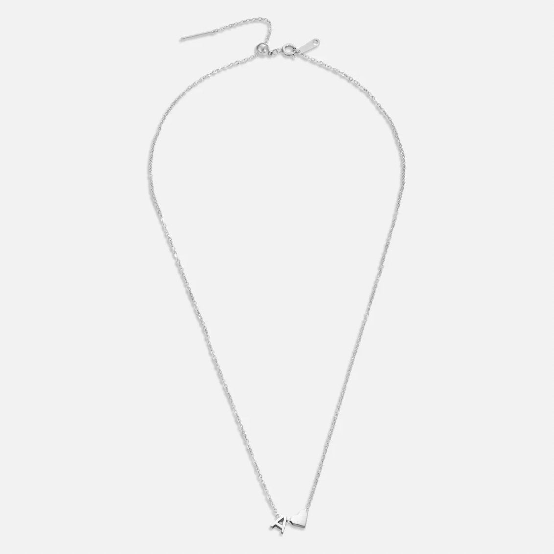Forever Love & Letter Zilveren Ketting