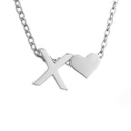 Forever Love & Letter Zilveren Ketting