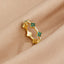 Gouden Four Leaf Clover Kristallen Ring
