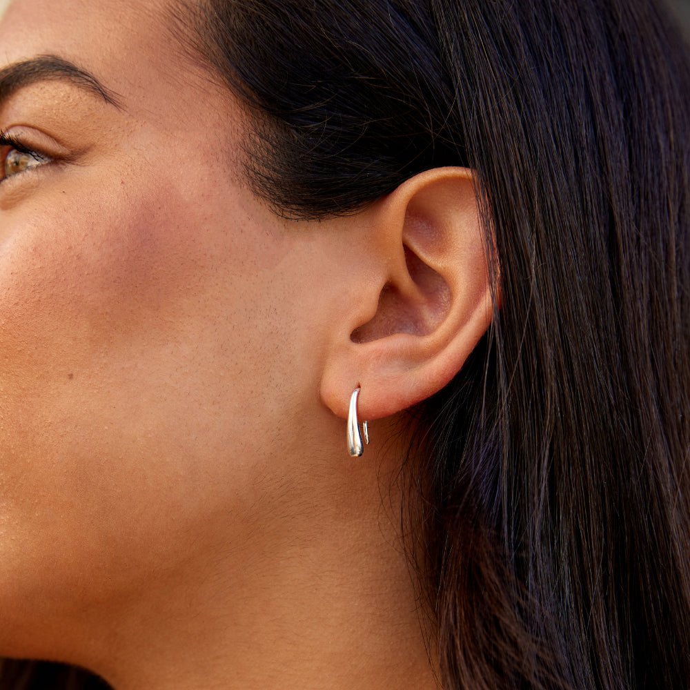 Francesca Water Drop Zilveren Oorbellen