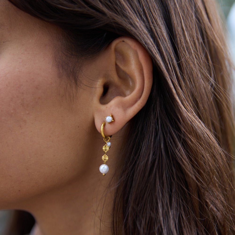Sofia Parel Knopjes Oorbellen Secundaire afbeelding