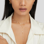 Lariat Parel Drop Ketting