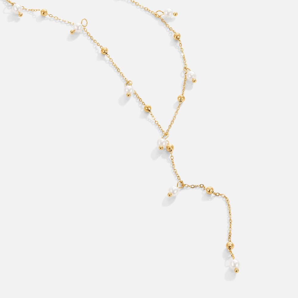 Lariat Parel Drop Ketting