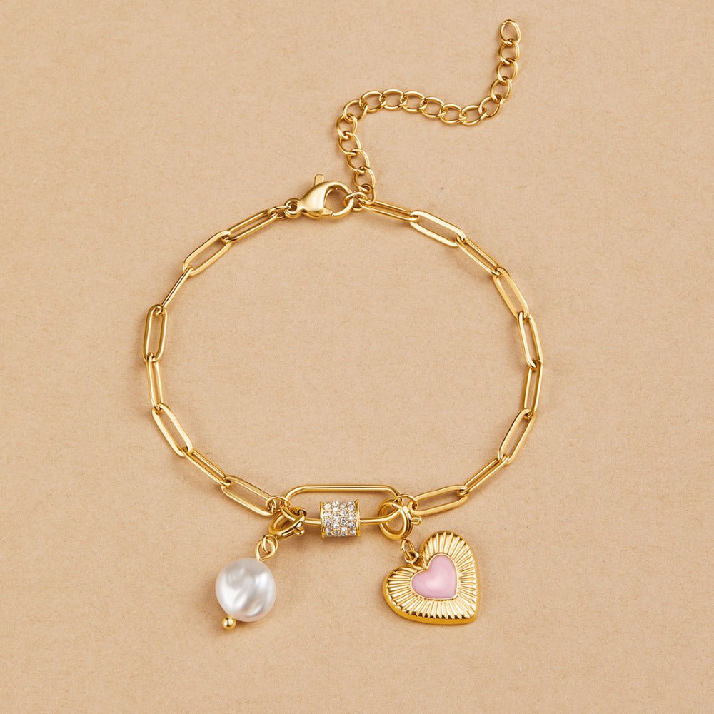 Gouden Freshwater Parel Charm