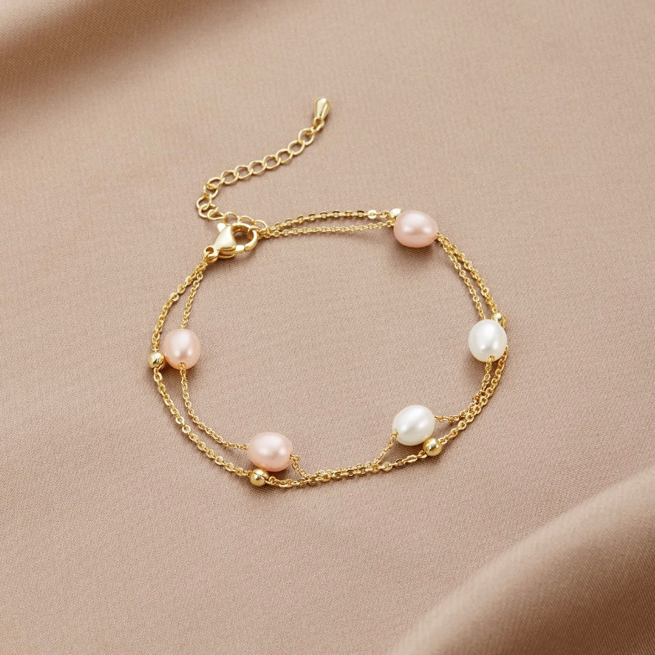 Freshwater Parel Gelaagde Armband Hoofdafbeelding