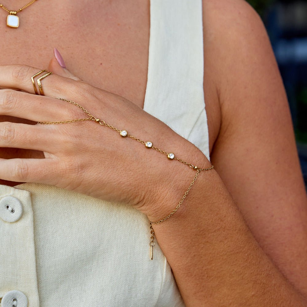 Freya Kristallen Handketting Armband