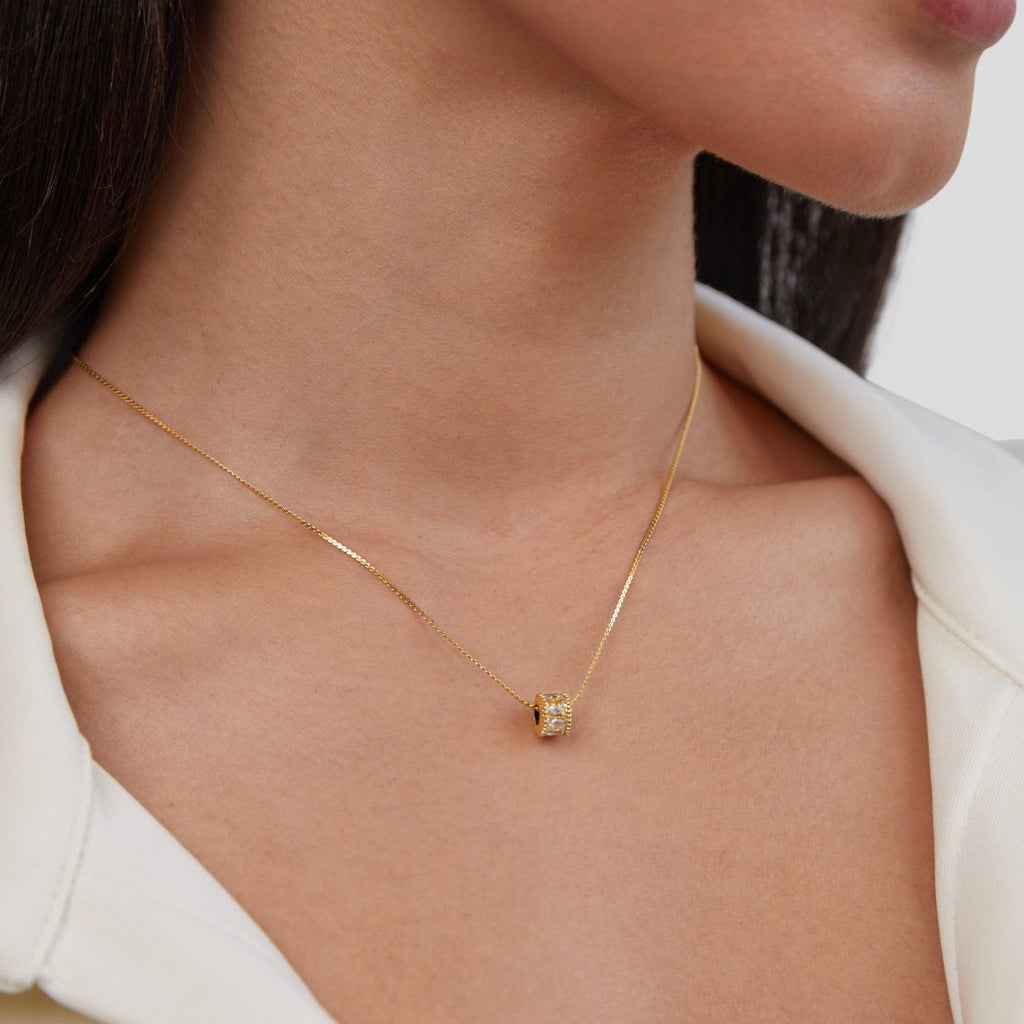 Gigi Kristallen 18K Gouden Ketting