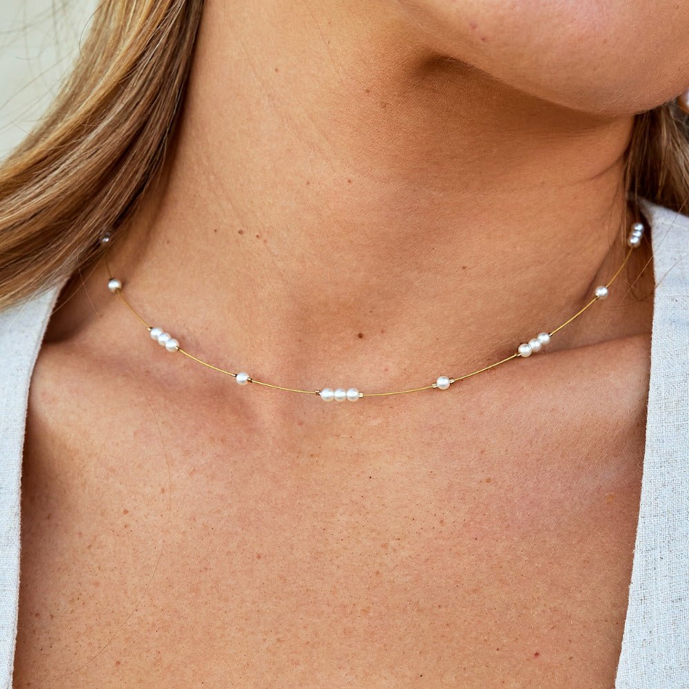 Gigi Parel Choker Ketting Secundaire afbeelding