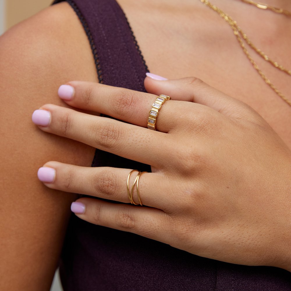 Gigi Square Kristallen Ring