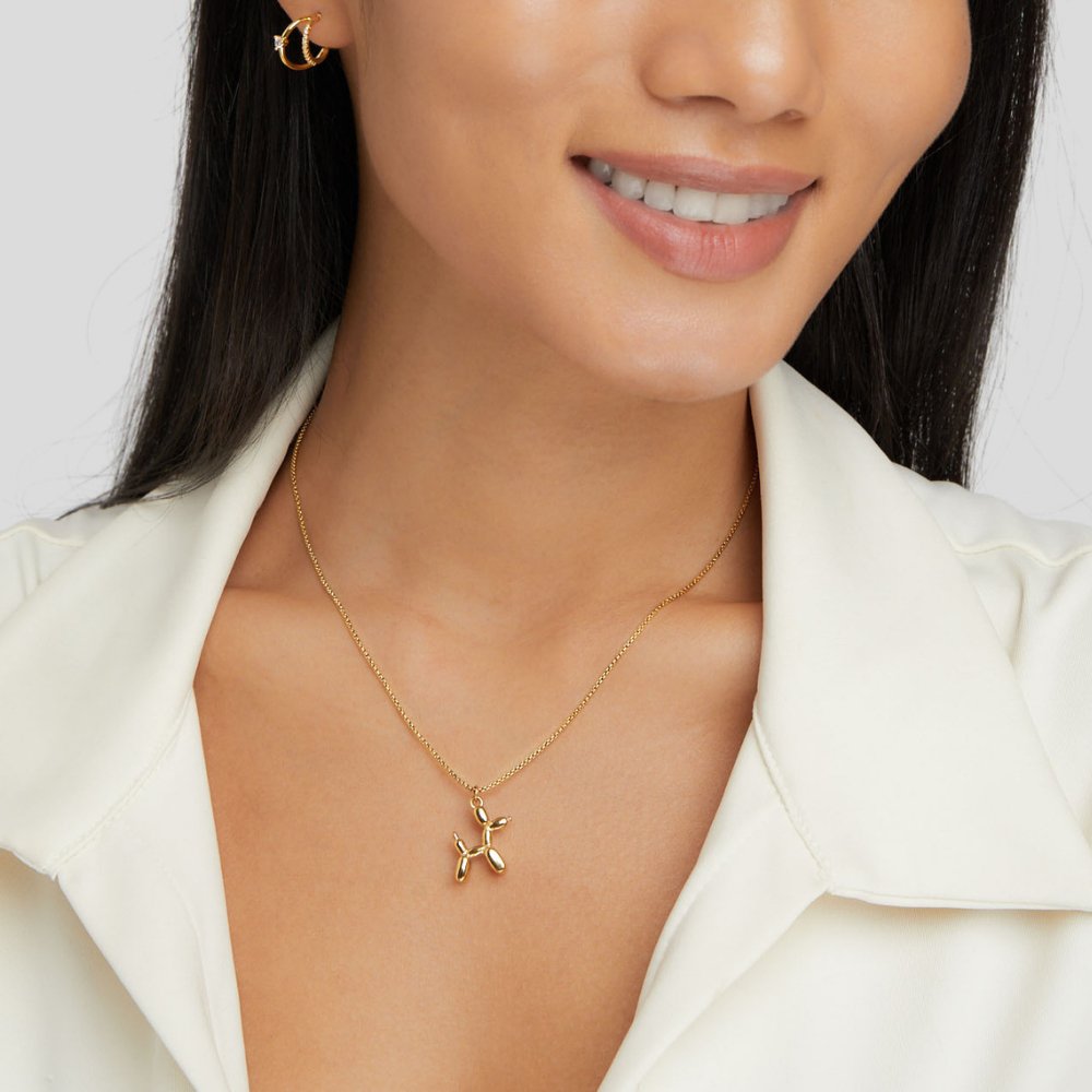 Gouden Balloon Animal Ketting