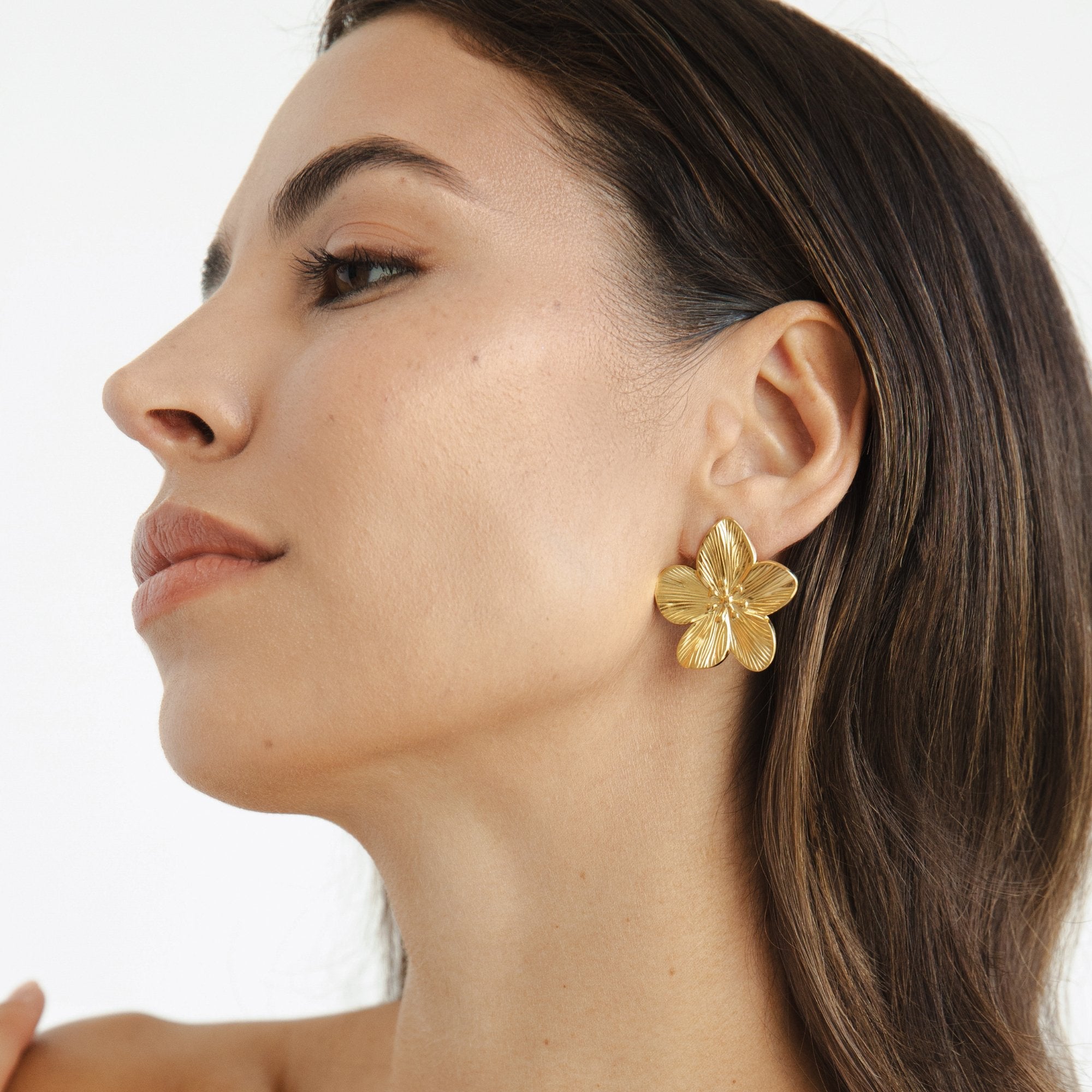 Gouden Blossom Oorbellen