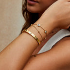 Gouden Klavertjes Armband