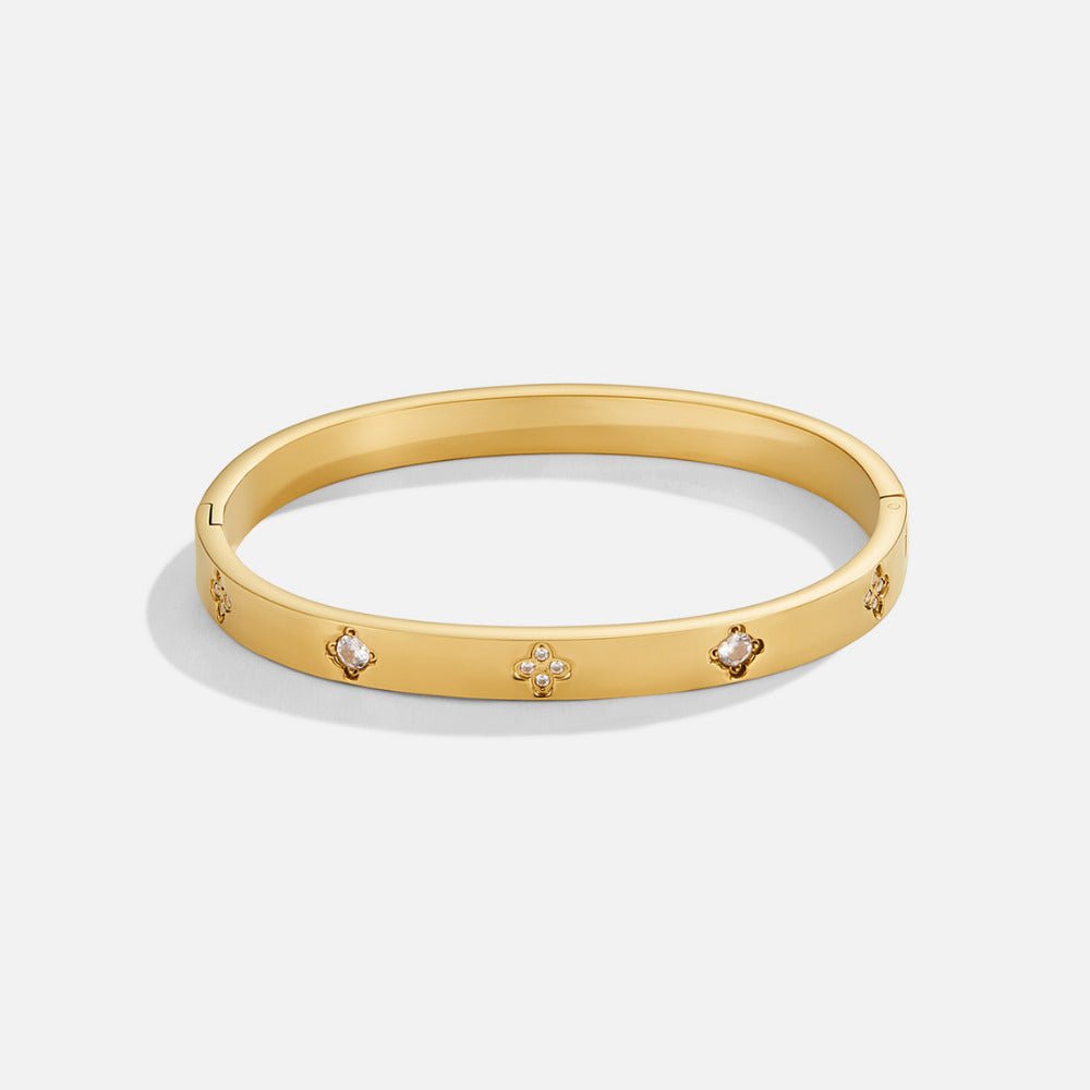 Gouden Klavertjes Armband