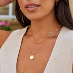 Gouden Coin Ketting