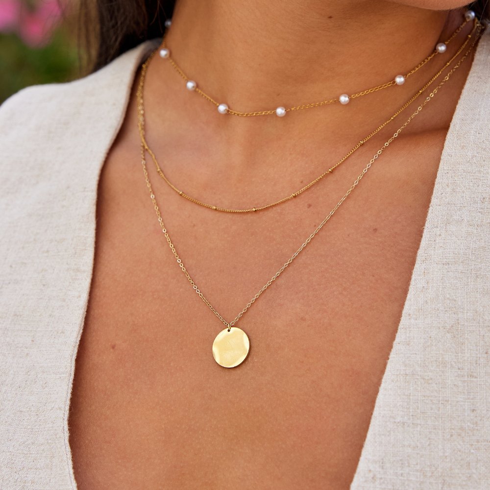 Gouden Coin Ketting