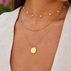 Gouden Coin Ketting