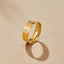 Gouden Kristallen Klavertjes Ring