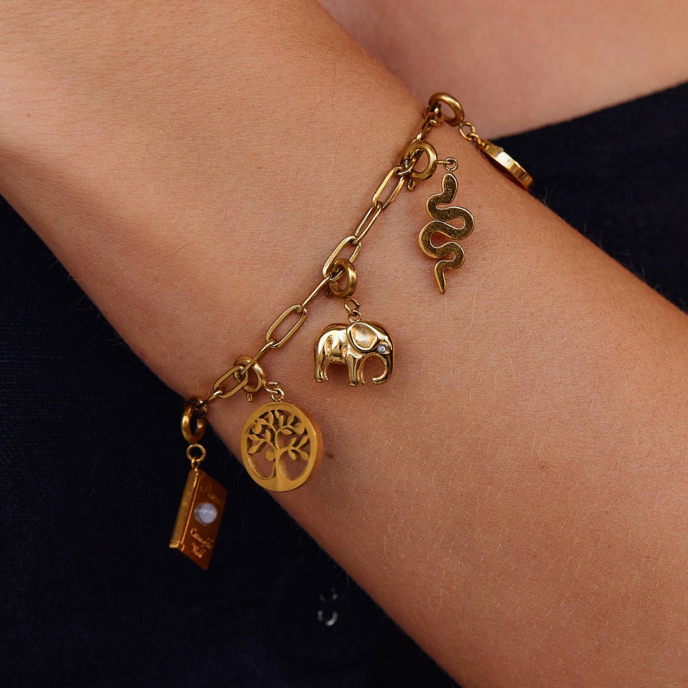 Gold Elephant Charm Secundaire afbeelding