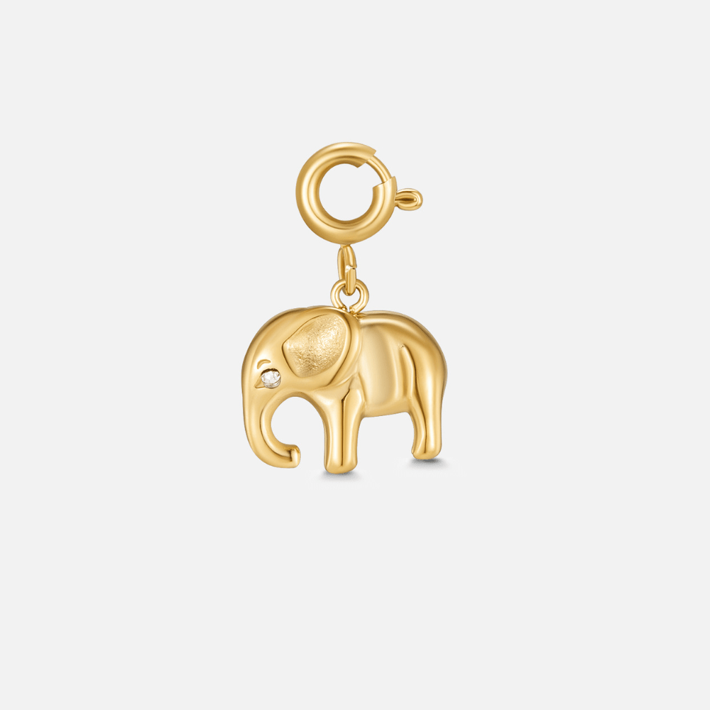 Gold Elephant Charm Hoofdafbeelding