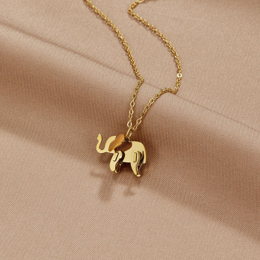 Gouden Elephant Ketting