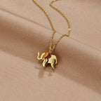 Gouden Elephant Ketting