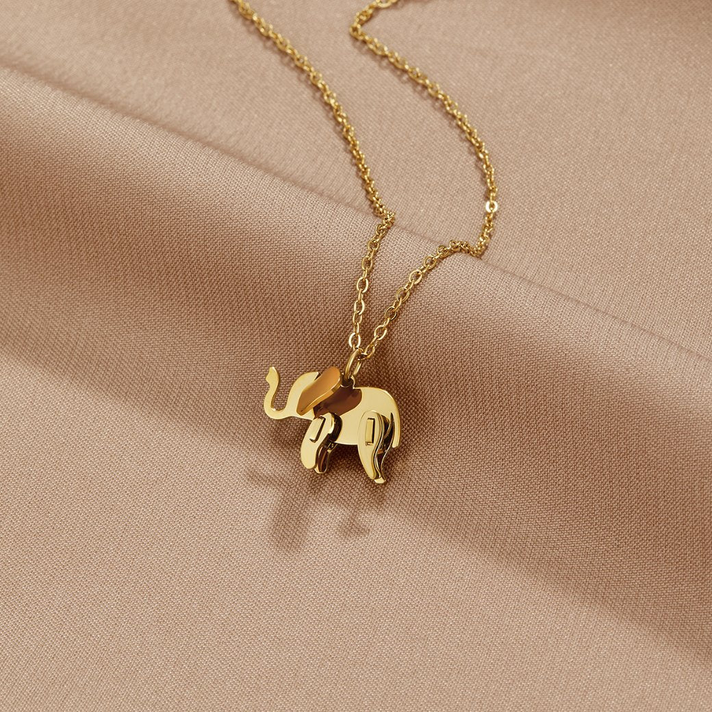 Gouden Elephant Ketting