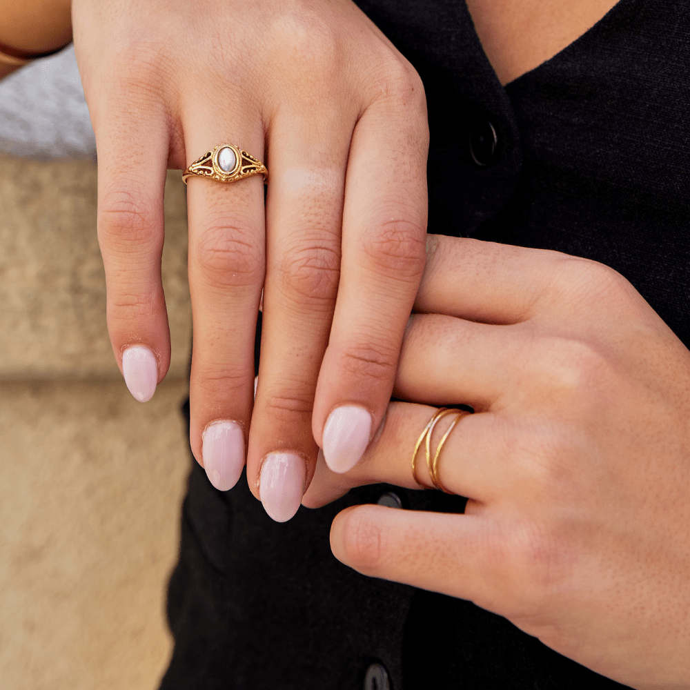 Gouden 'Infinity Loop' Ring