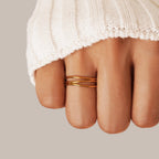 Gouden 'Infinity Loop' Ring