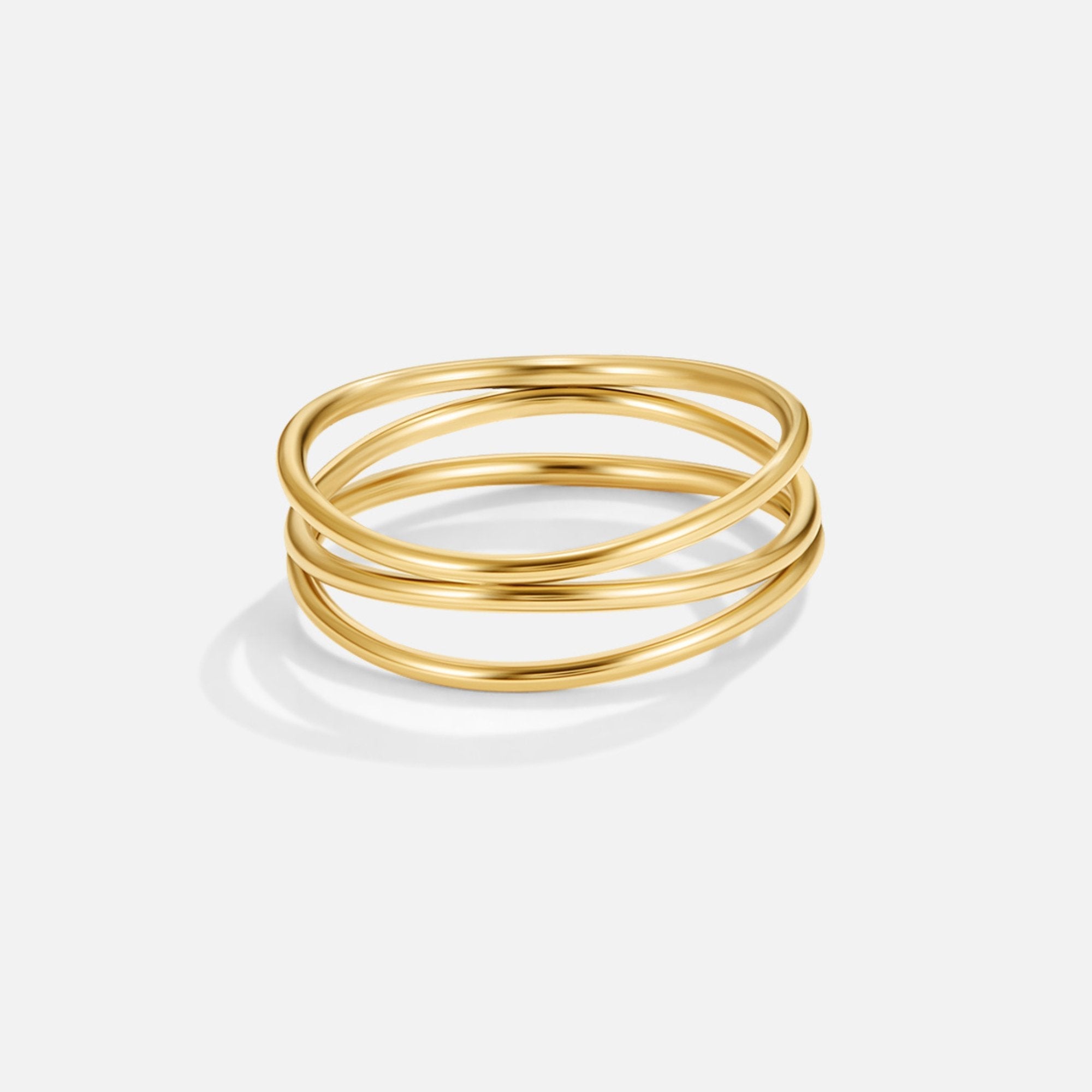 Gouden 'Infinity Loop' Ring Hoofdafbeelding