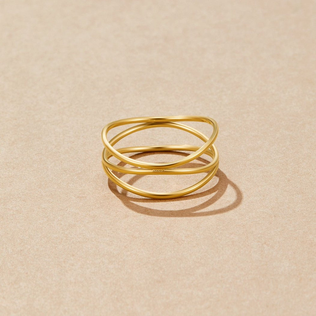 Gouden 'Infinity Loop' Ring