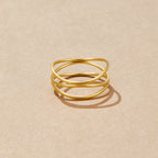 Gouden 'Infinity Loop' Ring