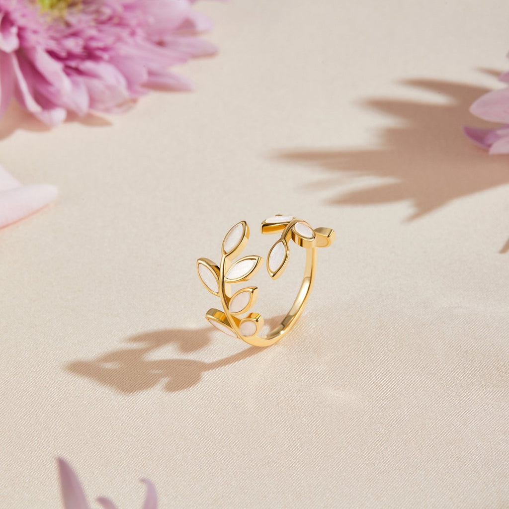 Gouden Leaf Ring